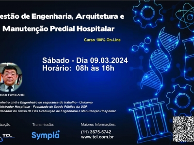 Curso - Gestão de Engenharia, Arquitetura e Manutenção Predial Hospitalar