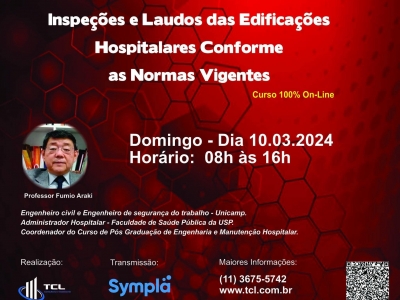 Curso - Inspeções e Laudos das Edificações Hospitalares Conforme as Normas Vigentes