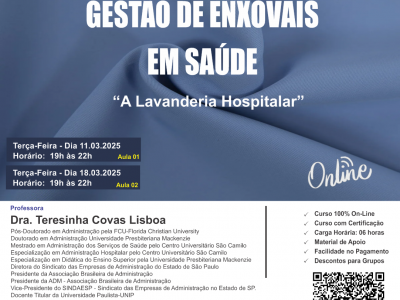 GESTÃO DE ENXOVAIS EM SAÚDE  - A Lavanderia Hospitalar
